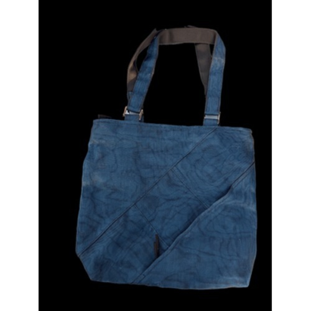 Smateria Blue Recycled Net Mesh Tote Bag Crossbody Sustainable Shoulder Bag